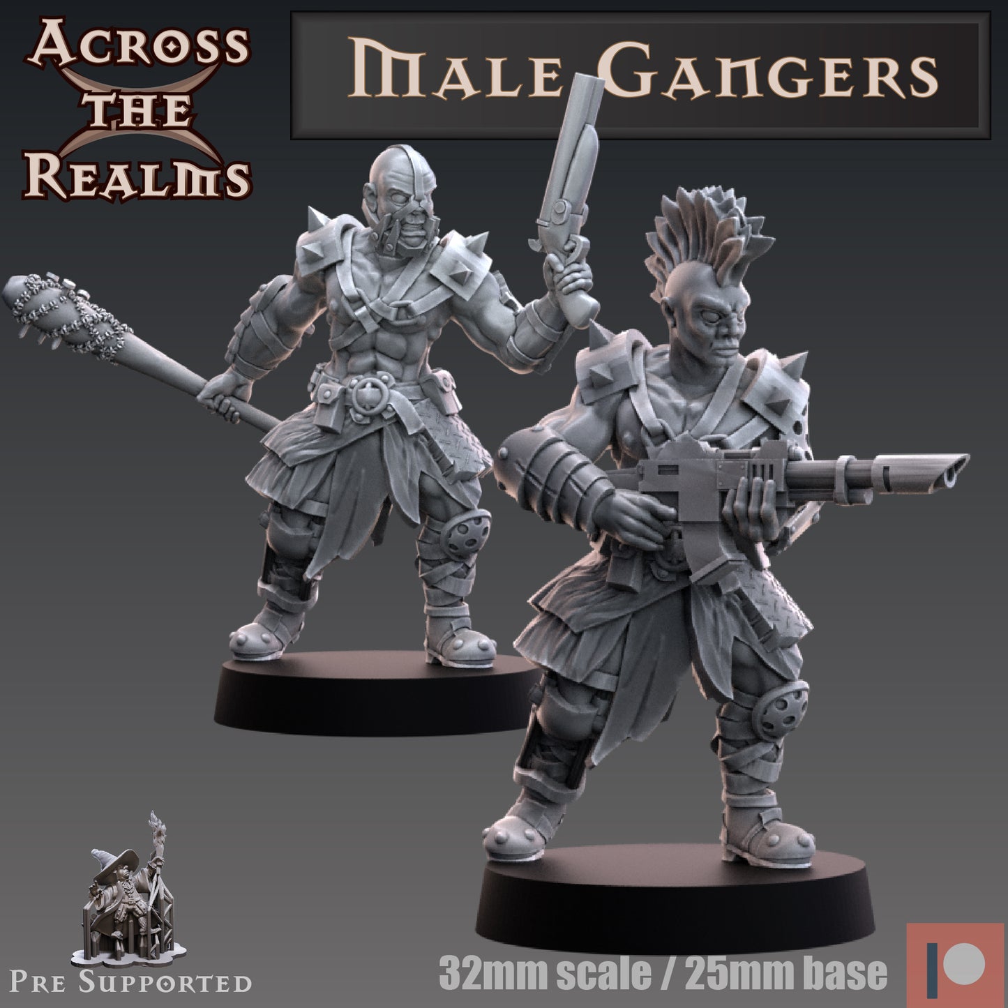 2x Male Gangers - Across the Realms