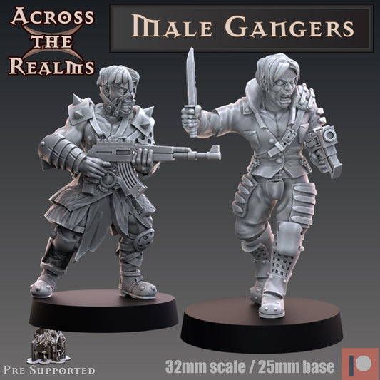 2x Male Gangers - Across the Realms