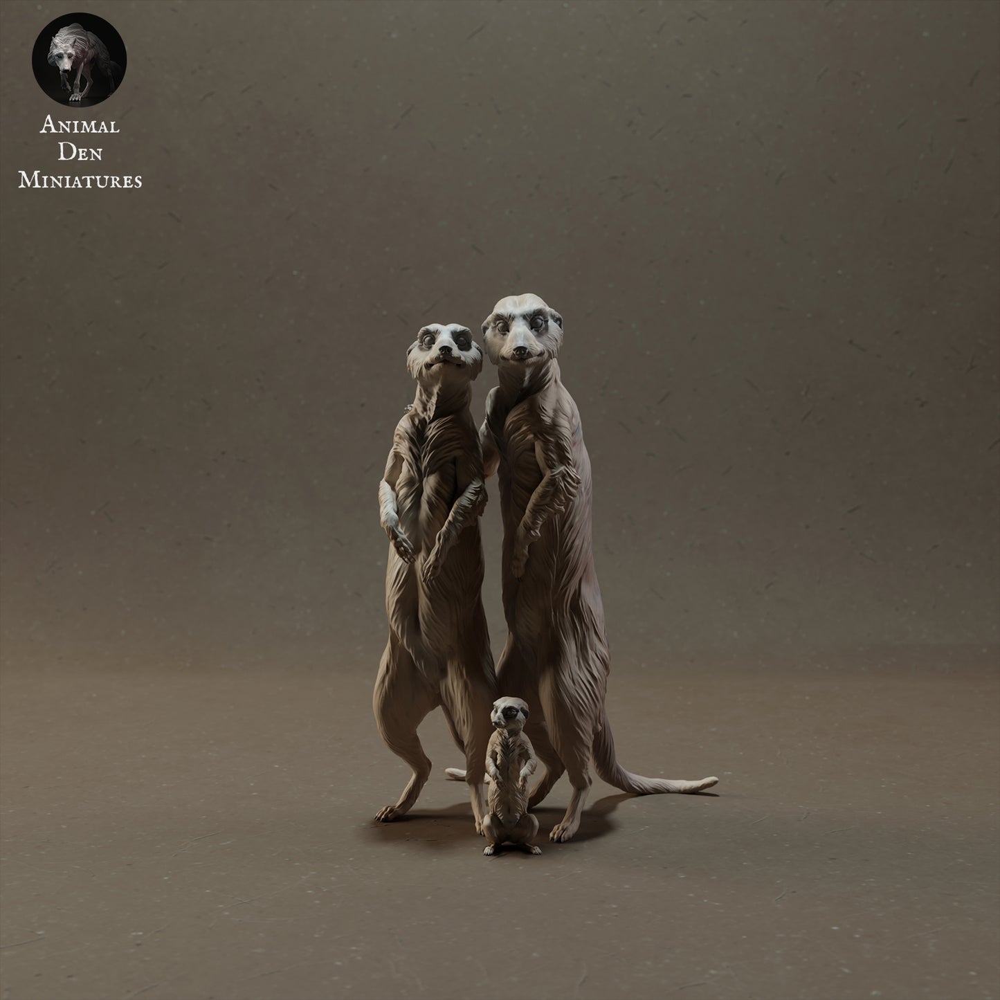 Meerkat Family - Animal Den Miniatures