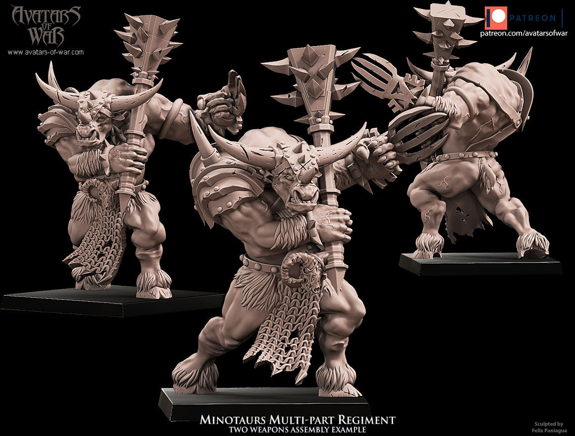 5x Minotaurs multi-part regiment - Avatars of War