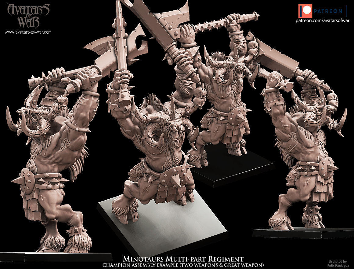 5x Minotaurs multi-part regiment - Avatars of War