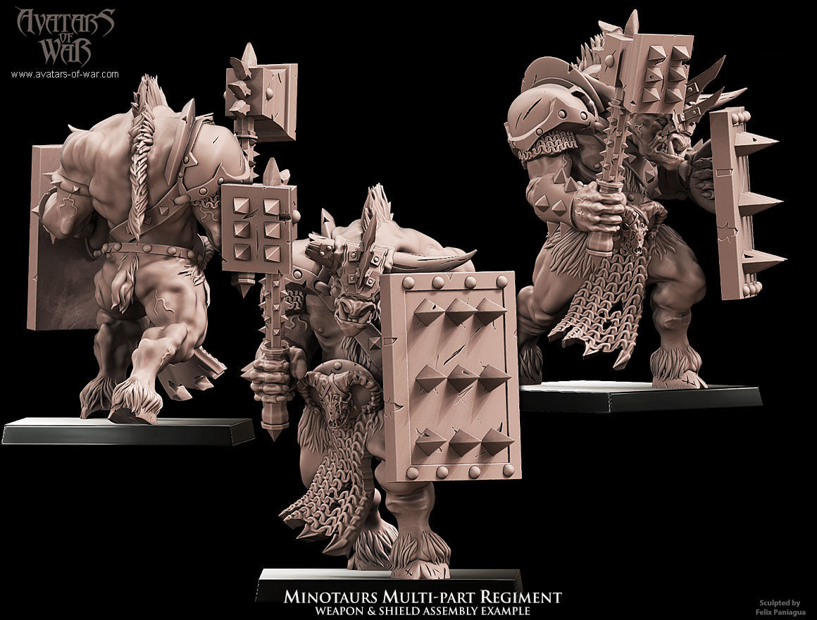 5x Minotaurs multi-part regiment - Avatars of War