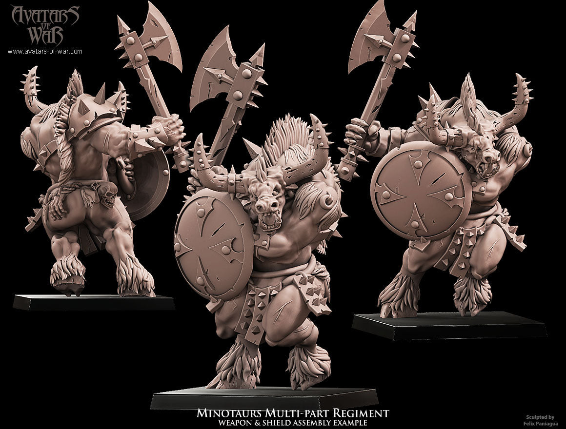 5x Minotaurs multi-part regiment - Avatars of War