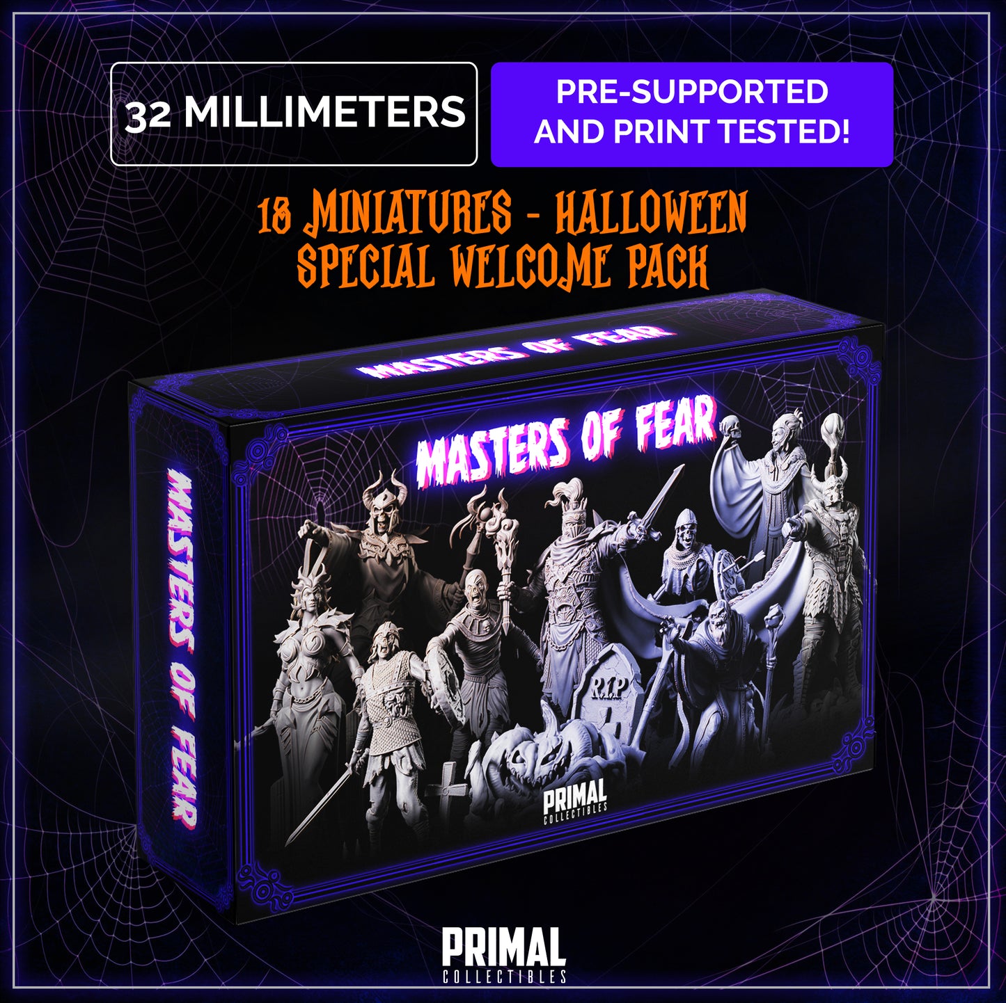 18 miniatures - Halloween pack - MASTERS OF FEAR - Premium Package