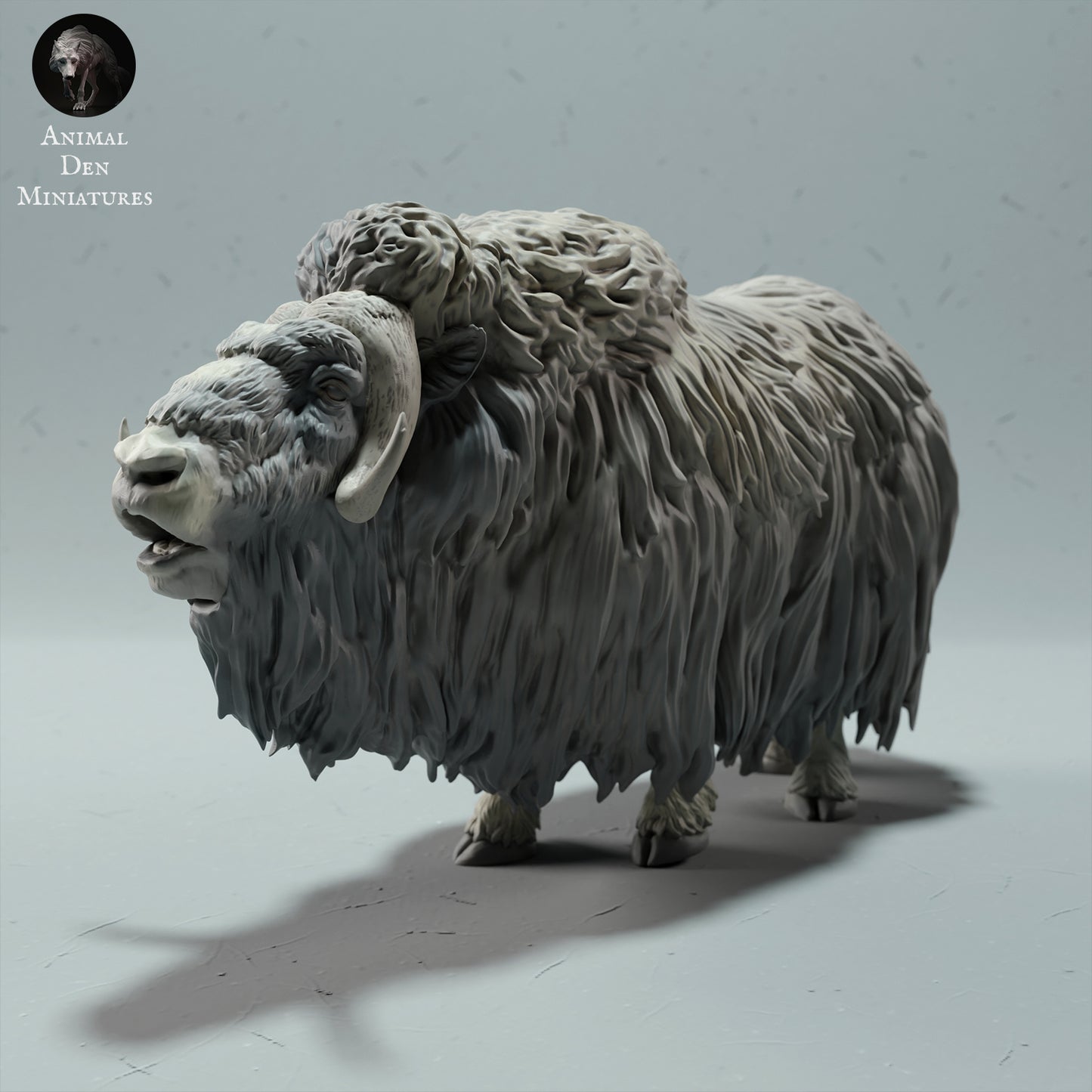 Musk Ox Ram Calling - Animal Den Miniatures