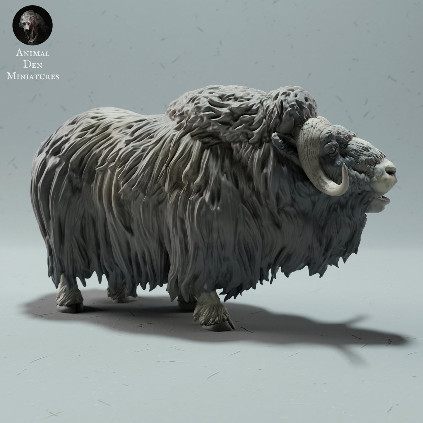 Musk Ox Ram Calling - Animal Den Miniatures