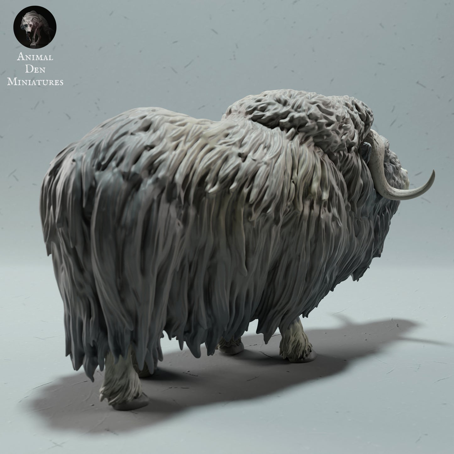 Musk Ox Ram Calling - Animal Den Miniatures