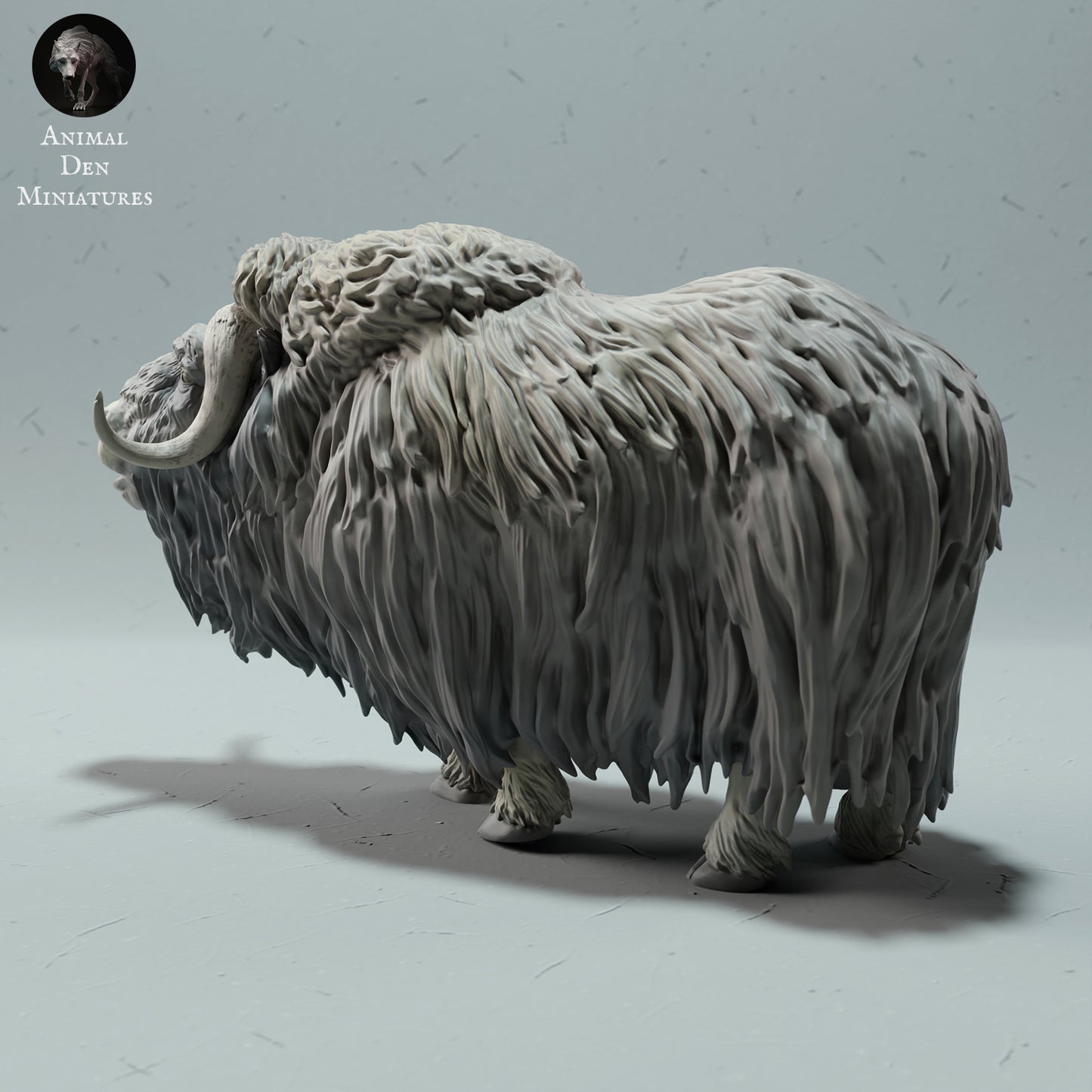 Musk Ox Ram Calling - Animal Den Miniatures