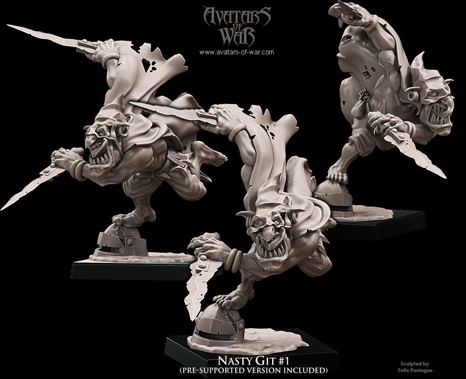 3x Goblin Nasty Gits - Avatars of War