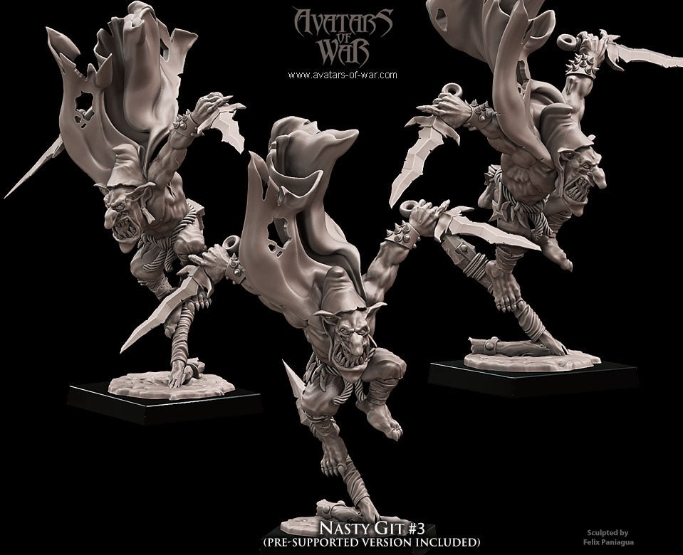 3x Goblin Nasty Gits - Avatars of War