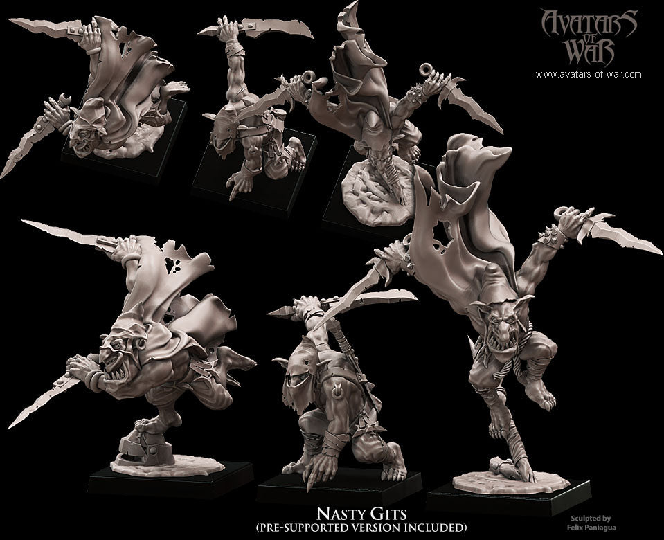 3x Goblin Nasty Gits - Avatars of War