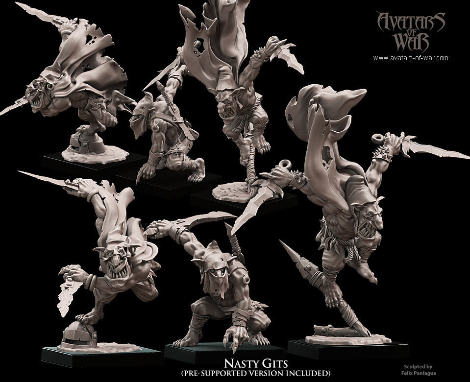 3x Goblin Nasty Gits - Avatars of War