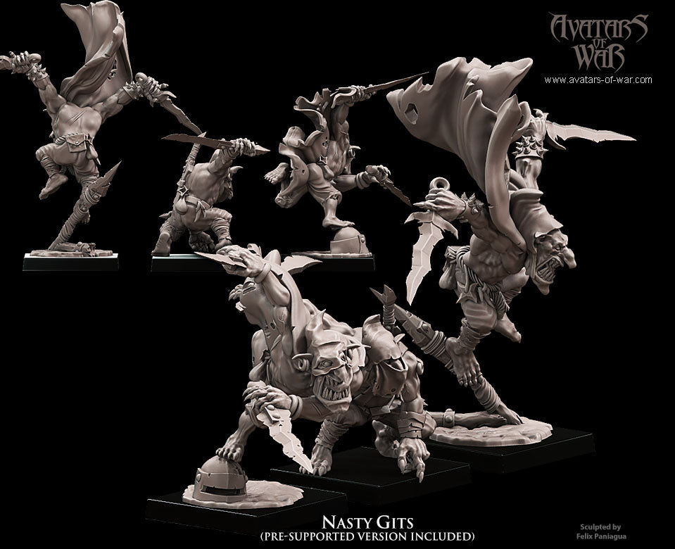 3x Goblin Nasty Gits - Avatars of War