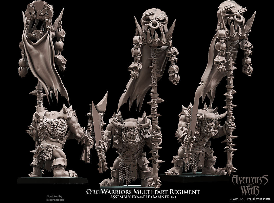 8x Orc Warriors multi-part regiment - Avatars of War