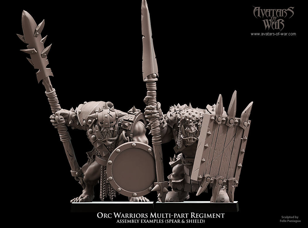 8x Orc Warriors multi-part regiment - Avatars of War