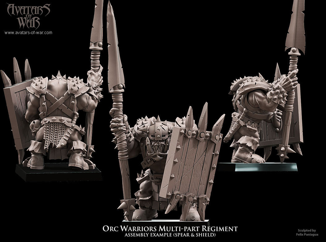 8x Orc Warriors multi-part regiment - Avatars of War