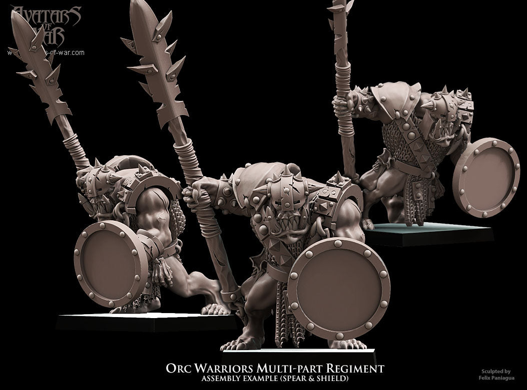 8x Orc Warriors multi-part regiment - Avatars of War