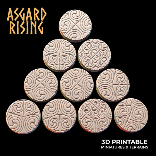 Ornament (ver. 3) - 10 x 25mm Round Base - Asgard Rising