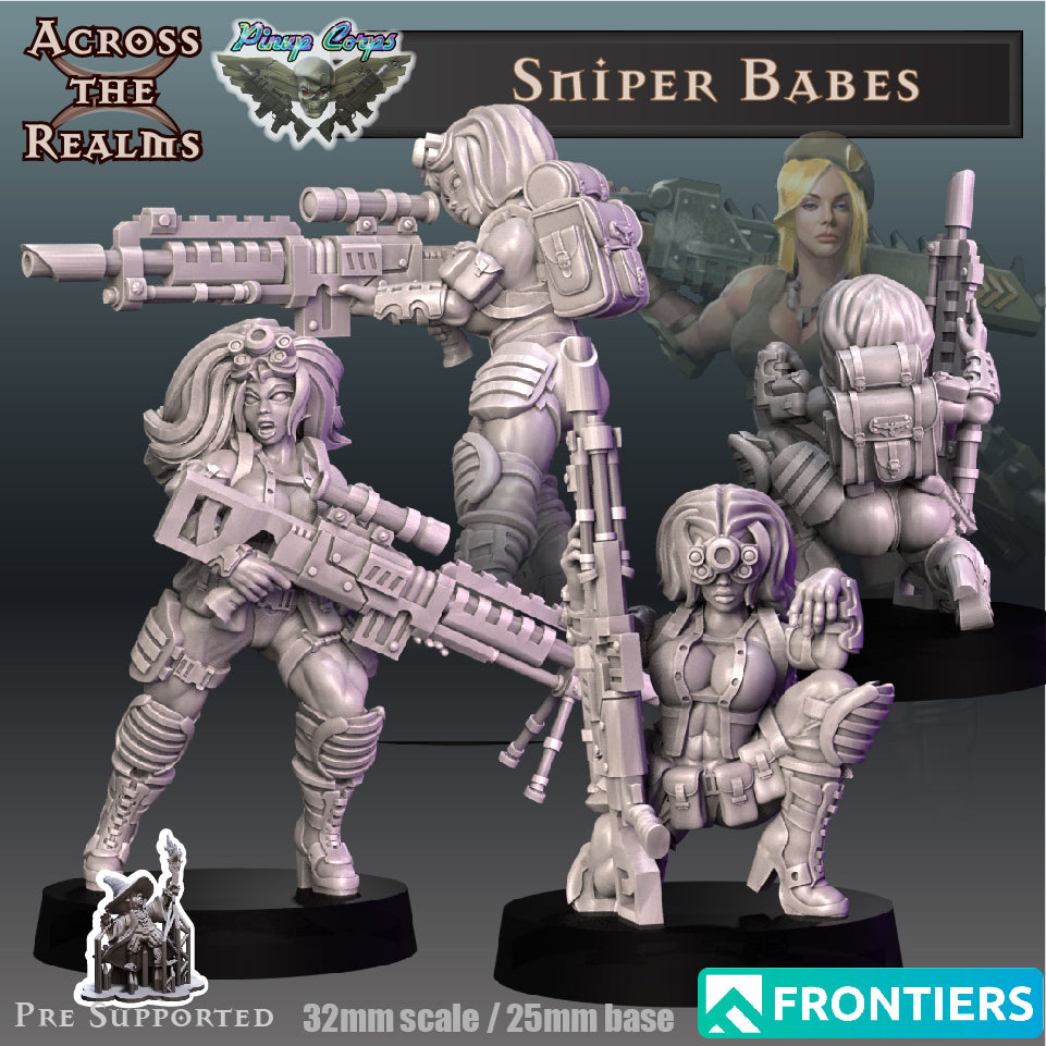 3x Sniper Babes - Across the Realms