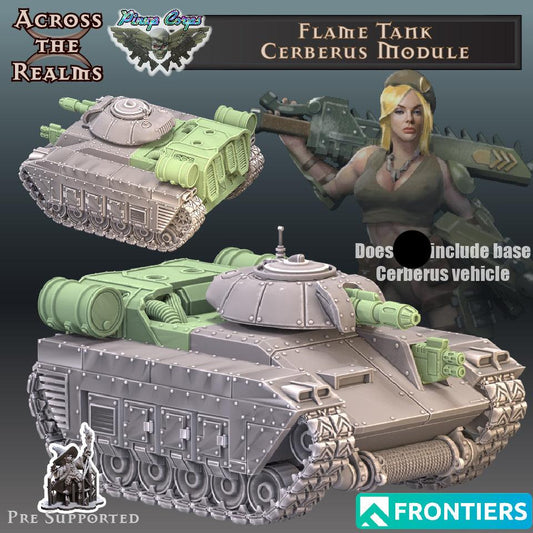 Flame Tank Cerberus Module (includes base tank) - Across the Realms