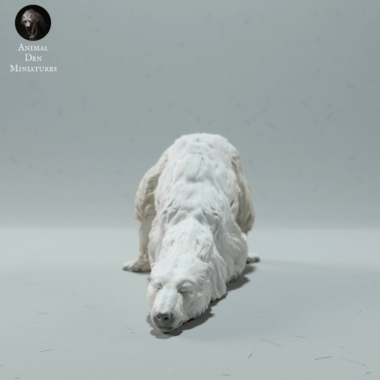 Polar Bear Scratching - Animal Den Miniatures