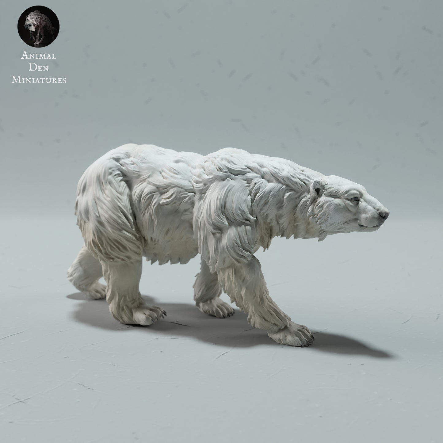 Polar Bear Walking - Animal Den Miniatures