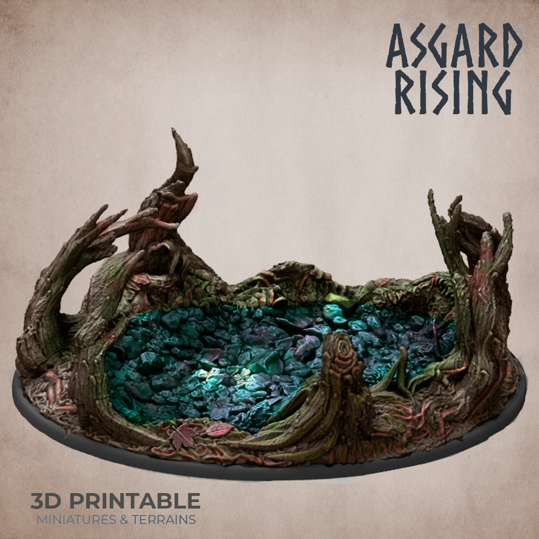 Mystical Pond Oval 120x94mm  - Asgard Rising