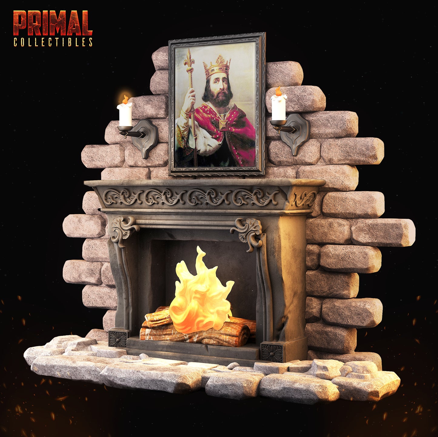 Fireplace and Throne - MASTERS OF DUNGEONS QUEST - Primal Collectibles