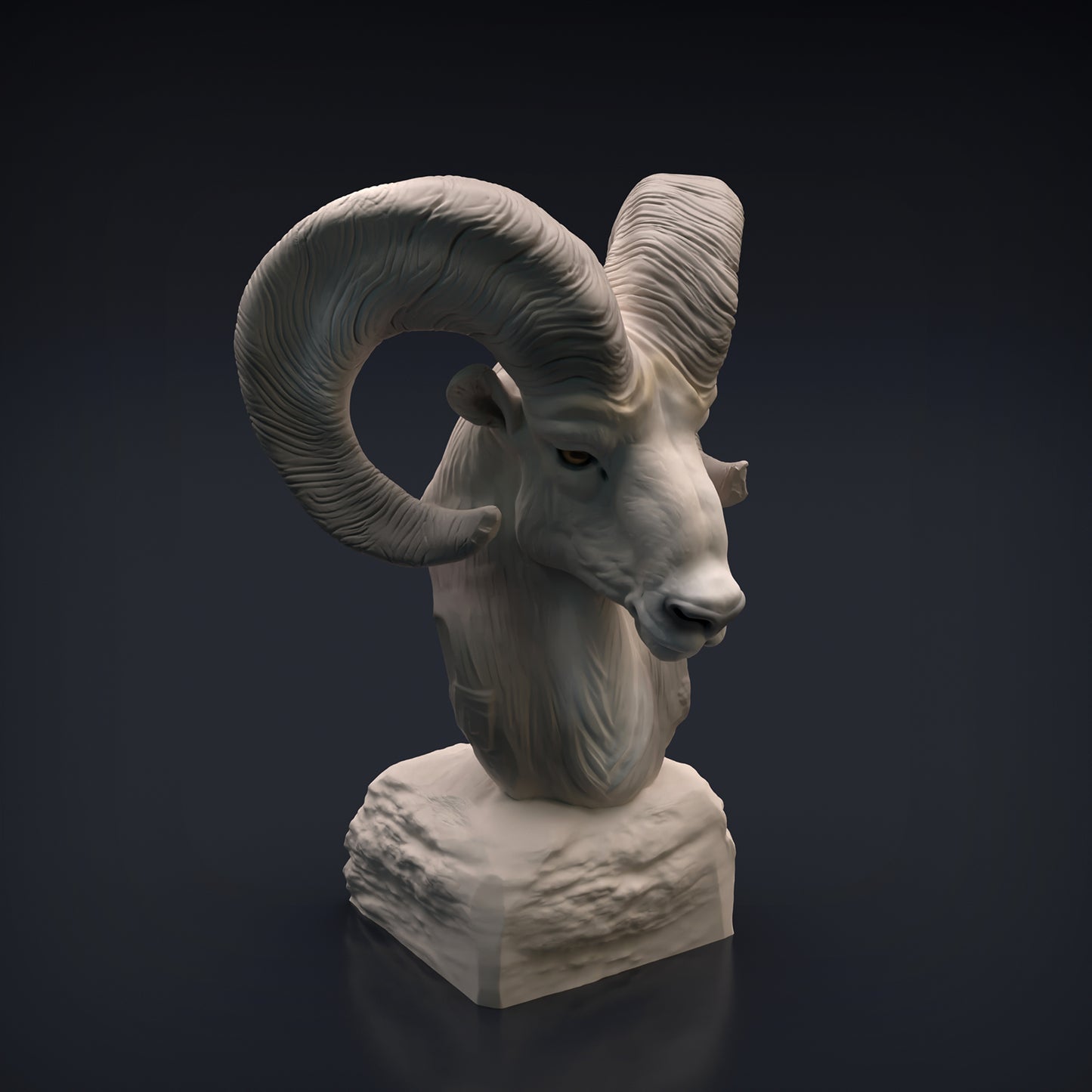 Ram Bust - Animal Den Miniatures