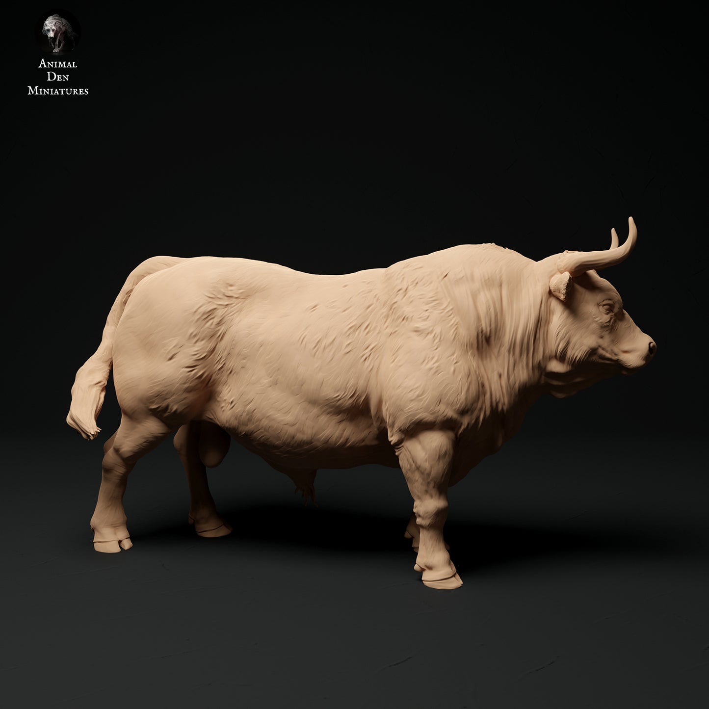 Red Devon Bull - Animal Den Miniatures