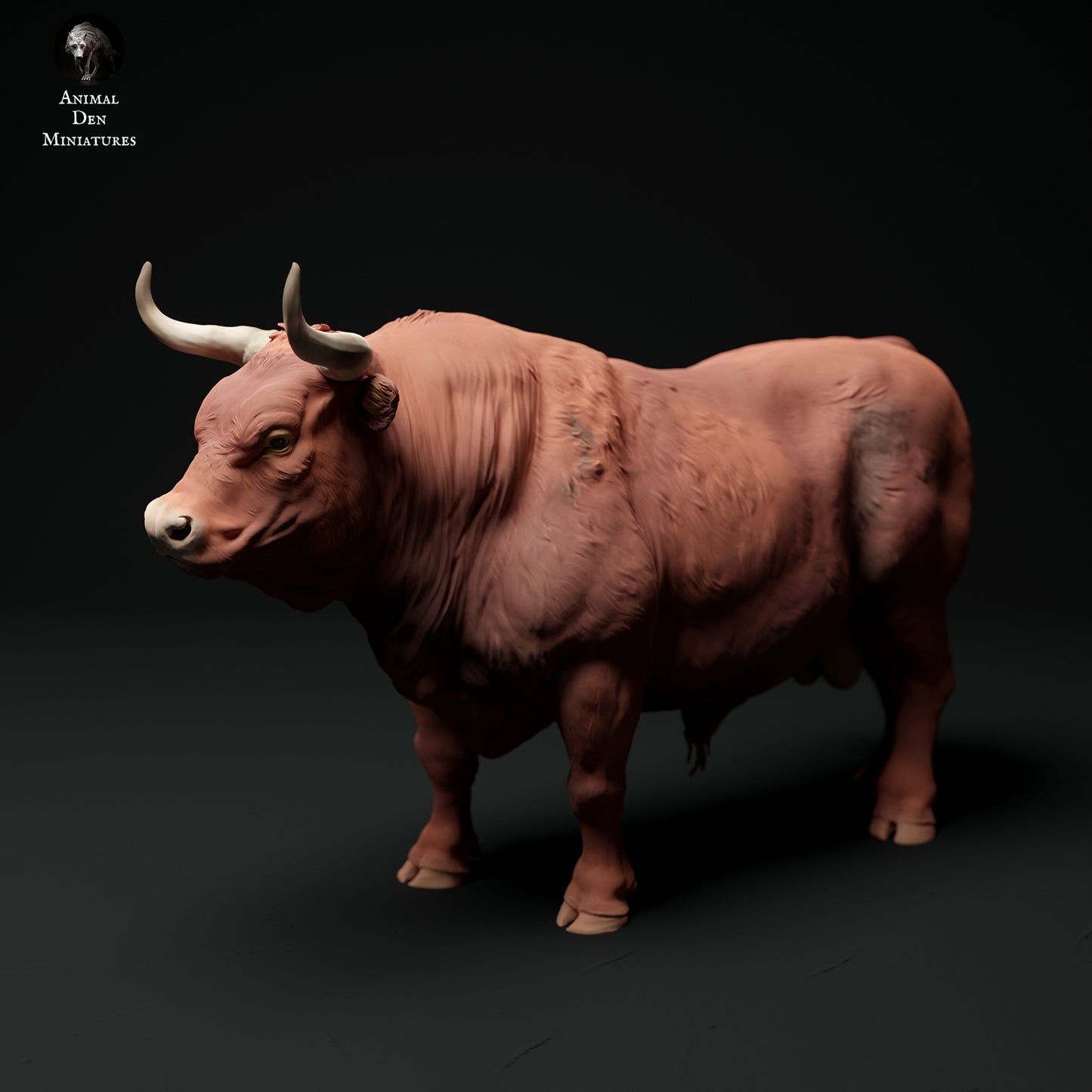 Red Devon Bull - Animal Den Miniatures