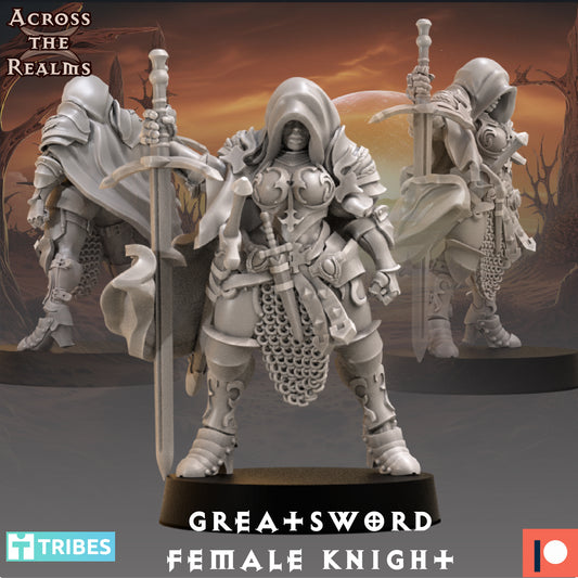 1x Greatsword Female Knight - Across the Realms