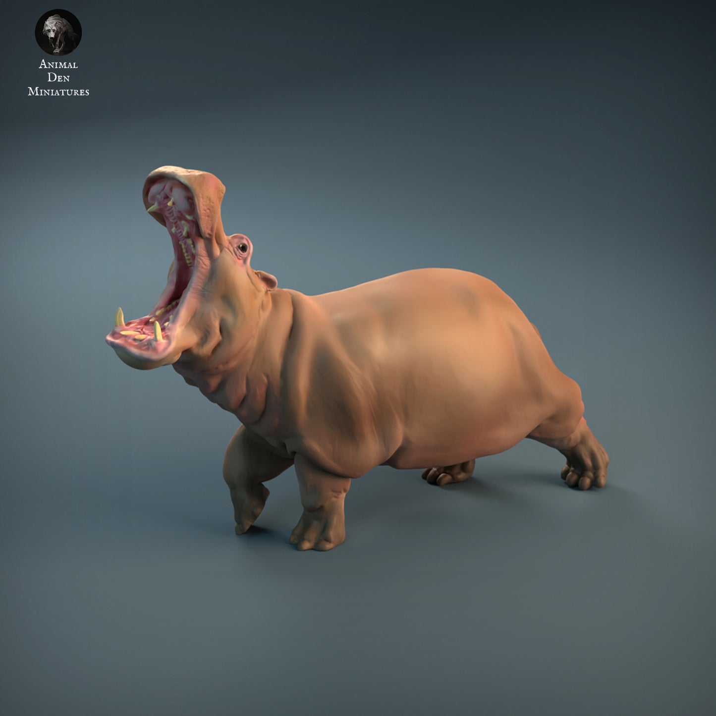 Angry Hippo - Animal Den Miniatures