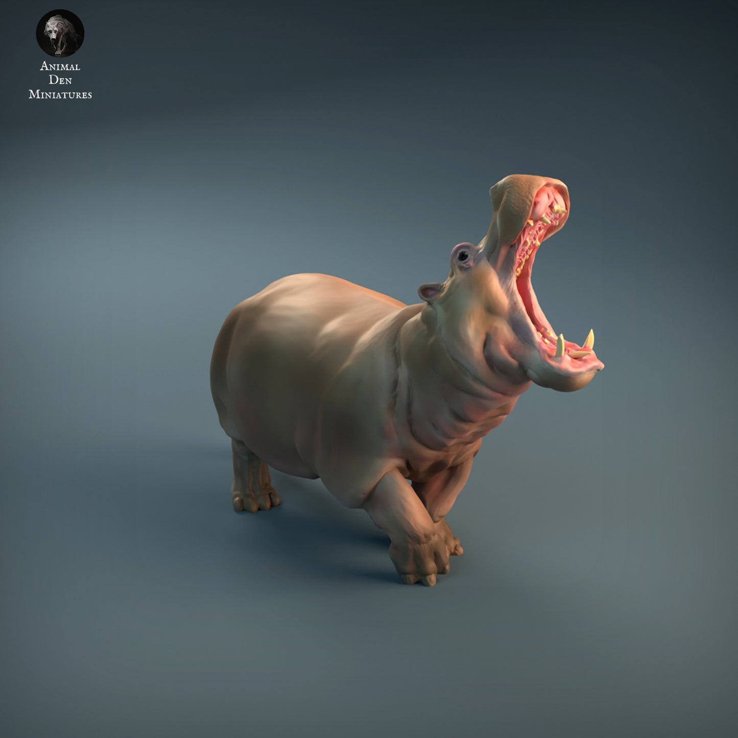 Angry Hippo - Animal Den Miniatures