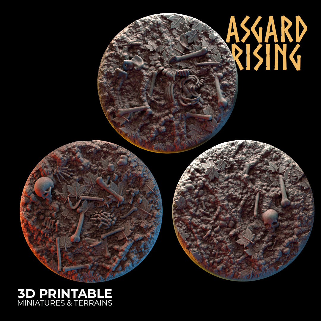 Deepforest - Ritual Ground - 3x 40mm Round Base  - Asgard Rising