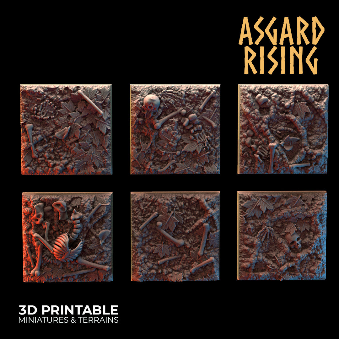 Deepforest - Ritual Ground - 6x 25mm Square Base - Asgard Rising