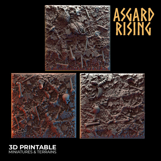 Deepforest - Ritual Ground - 3x 40mm Square Base - Asgard Rising