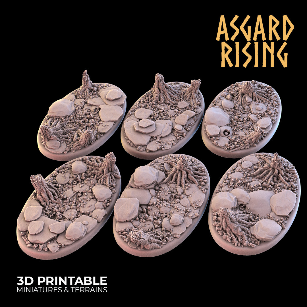 Roadside - 6x 60x35mm Oval Base - Asgard Rising