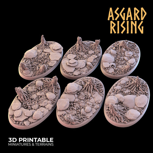 Roadside - 6x 60x35mm Oval Base - Asgard Rising