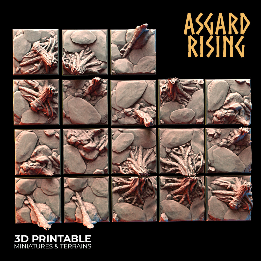 Roadside - 18x 25mm Square Base - Asgard Rising