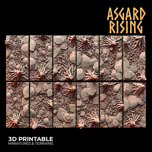 Roadside - 12x 50x25mm Rectangle Base - Asgard Rising