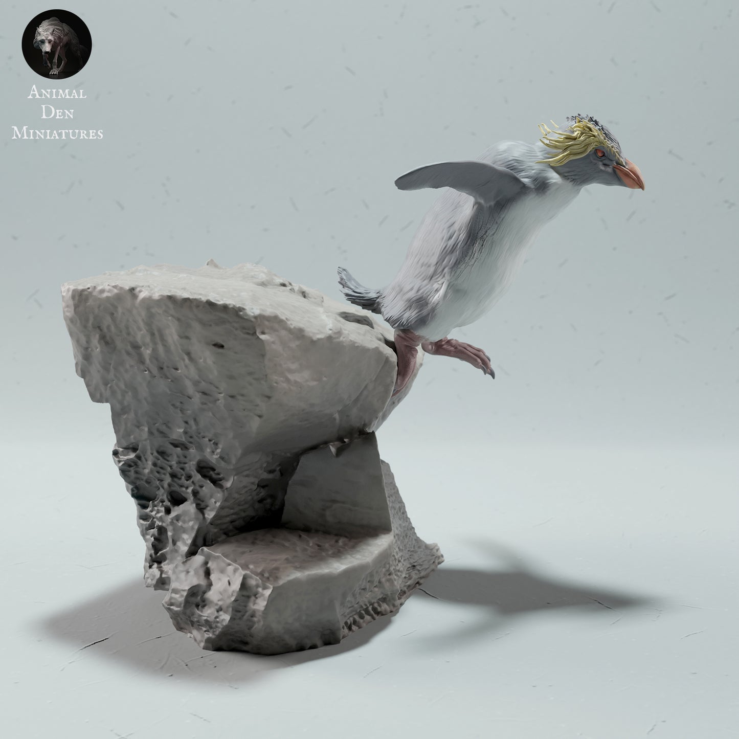 Felsenpinguin-Sprung – Tierhöhlen-Miniaturen