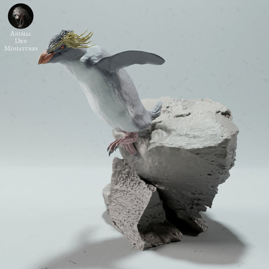 Rockhopper Penguin Jump - Animal Den Miniatures