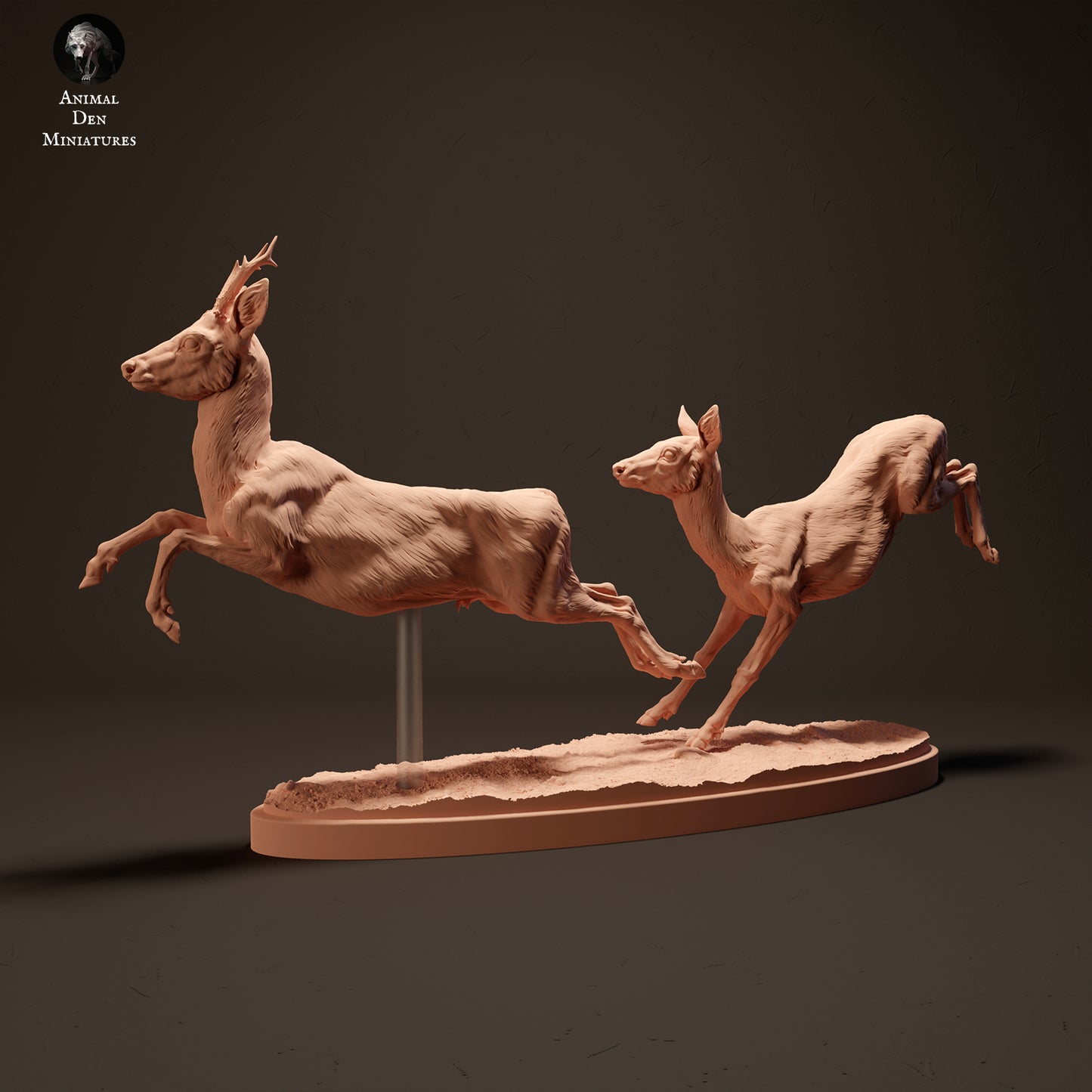 Roe Deer Running - Animal Den Miniatures