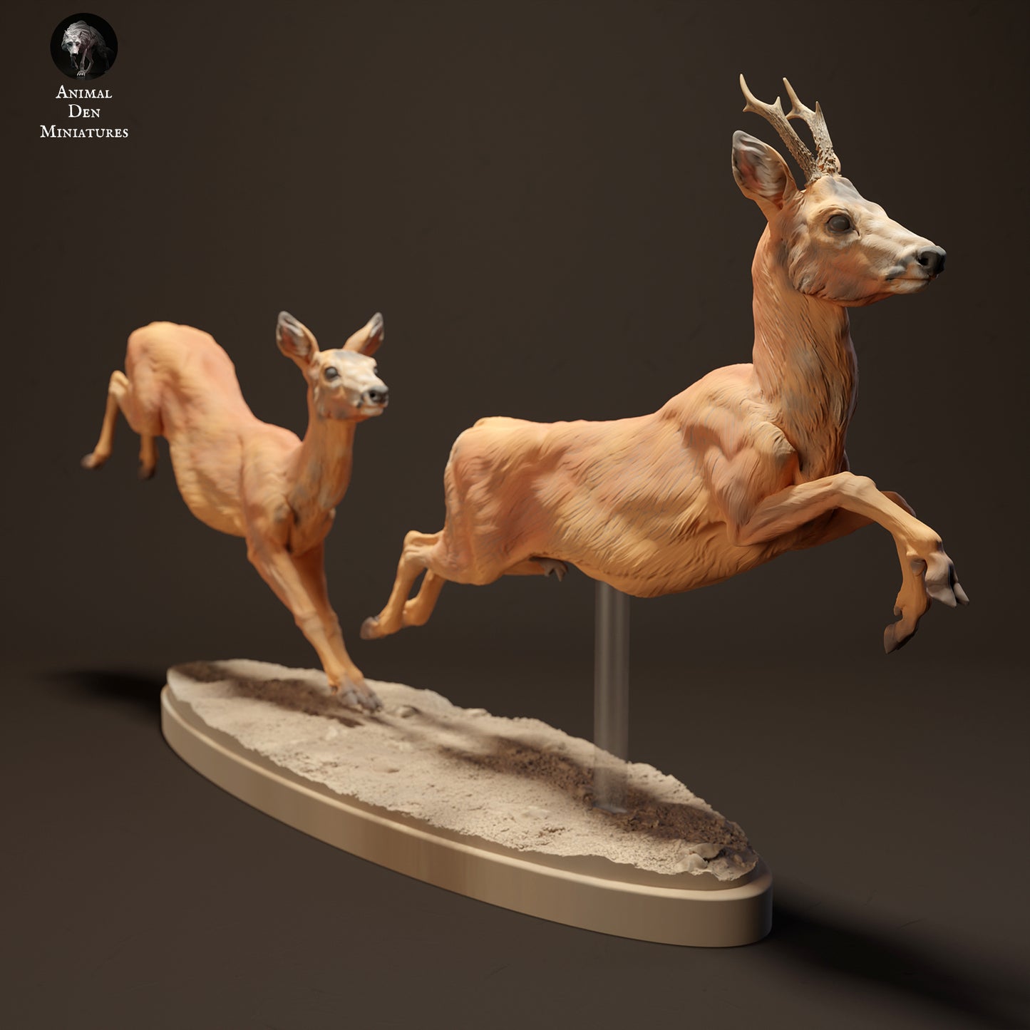 Roe Deer Running - Animal Den Miniatures