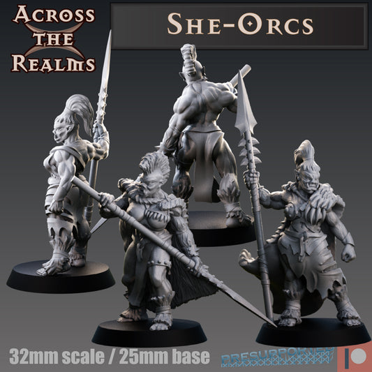 2x She-Orcs - Across the Realms