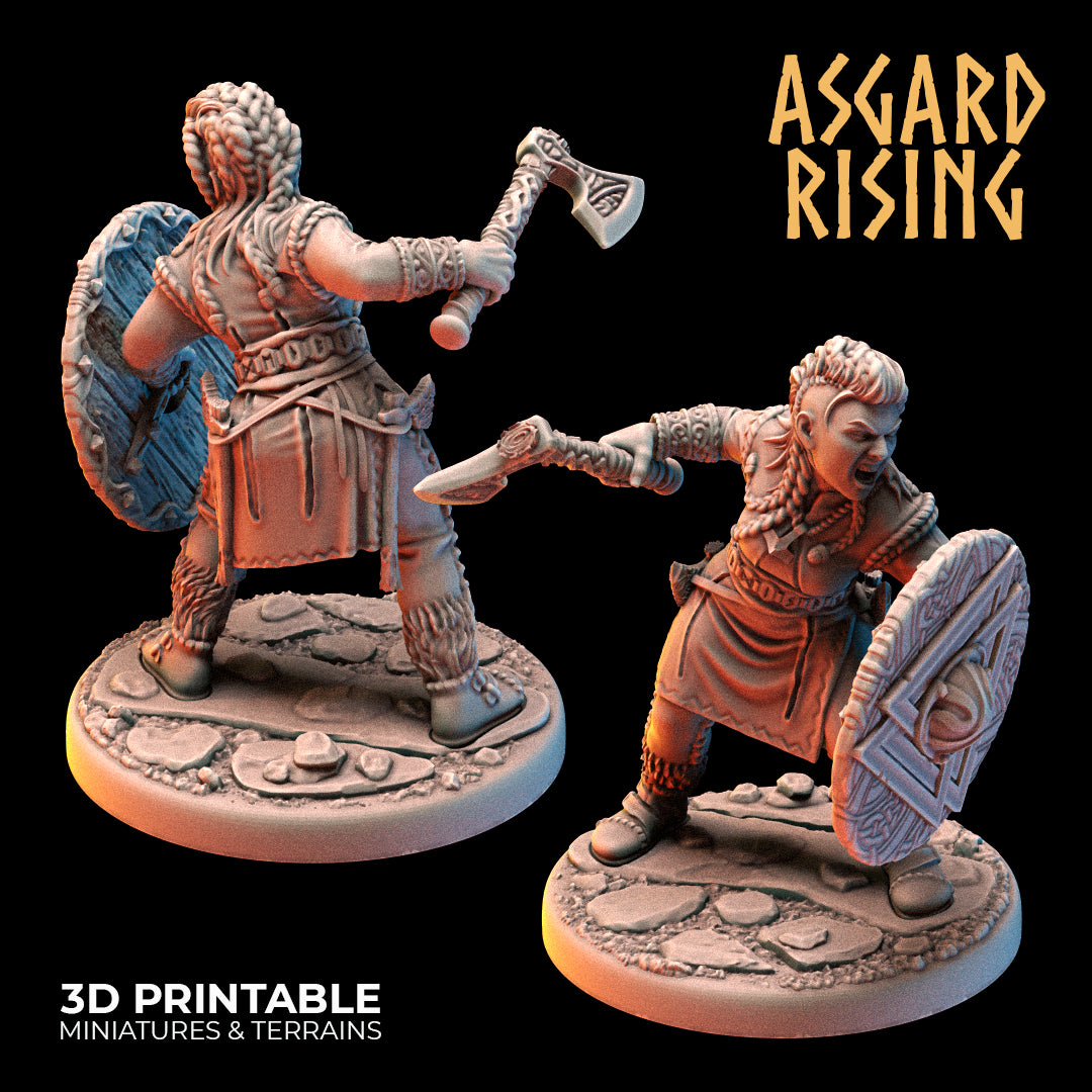 VIKINGS - Shieldmaidens Modular Warband 2 - Asgard Rising