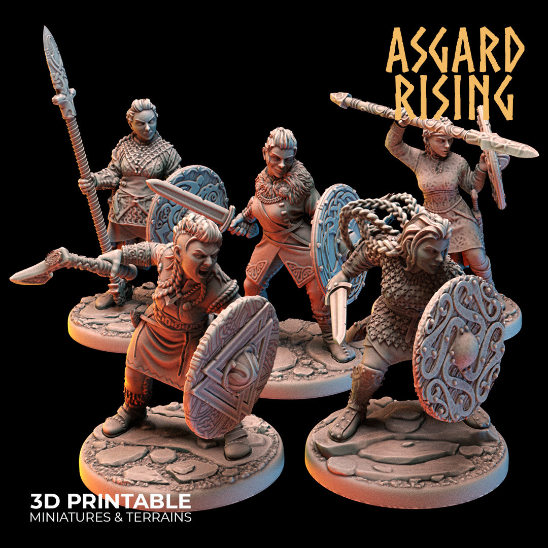 VIKINGS - Shieldmaidens Modular Warband - Asgard Rising