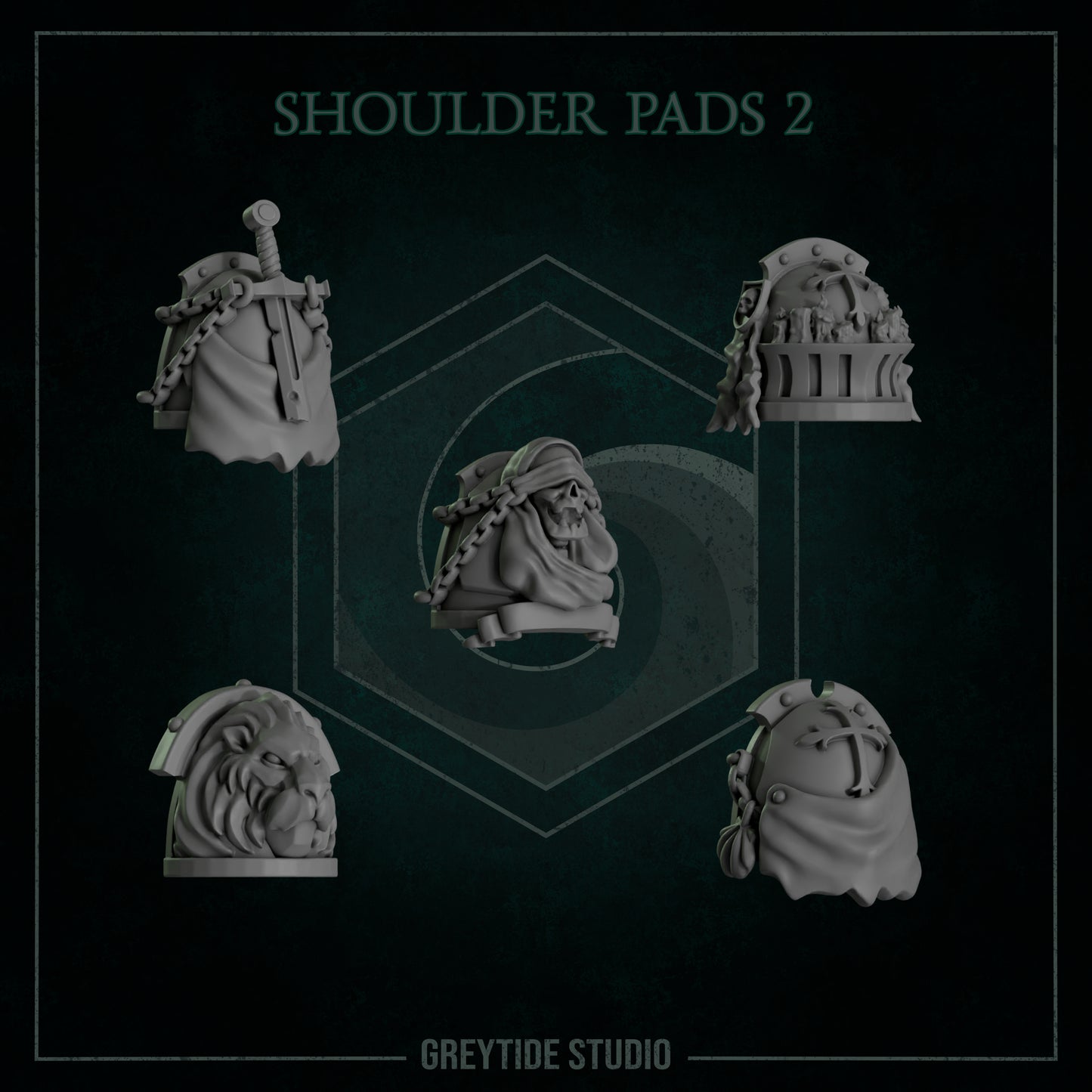 Shoulder pads 2 - GreyTide Studio