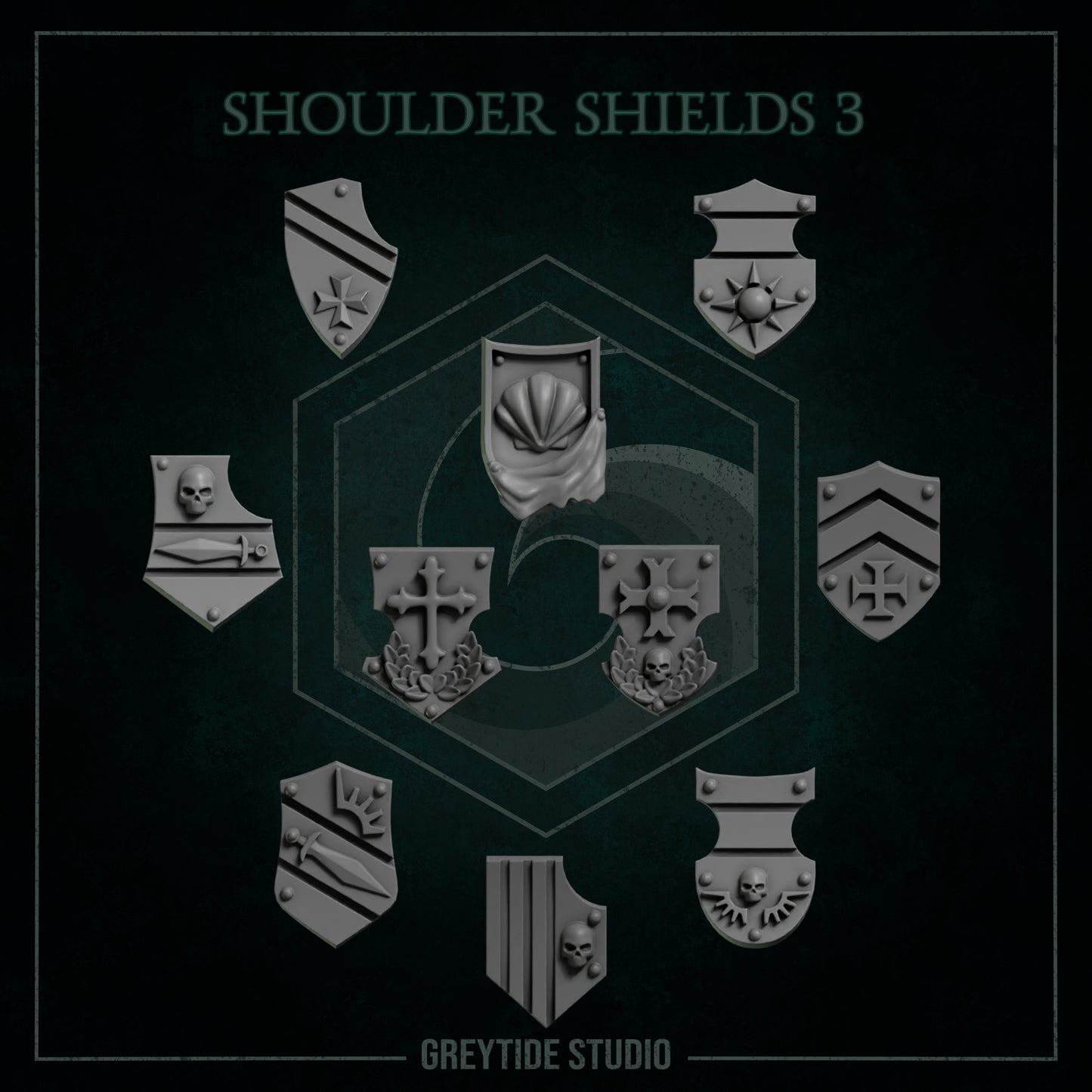 Shoulder shields 3 - GreyTide Studio